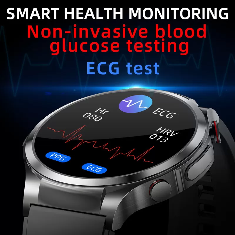 Smartwatch met ECG, hartslag, bloedzuurstof, slaapmonitor