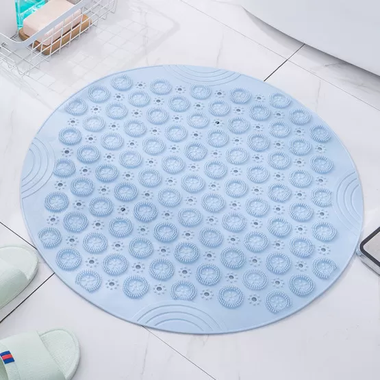 Douchemat, antislip, driehoekig, wasbaar, 60 x 60 cm, zacht, comfortabel, veiligheidsbadmat, antibacteriële badmat met afvoergaten, antislipmat, douche voor badkuip en natte ruimtes Douchemat, antislip, driehoekig, wasbaar, 60 x 60 cm, zacht, comfortabel, veiligheidsbadmat, antibacteriële badmat met afvoergaten, antislipmat, douche voor badkuip en natte ruimtes