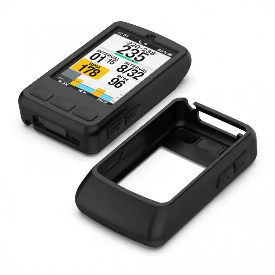 Coque En Silicone Pour Wahoo ELEMNT Roam V3 / Roam 3 - Protection Anti-rayures Et Chocs, Bleu Nuit - 10