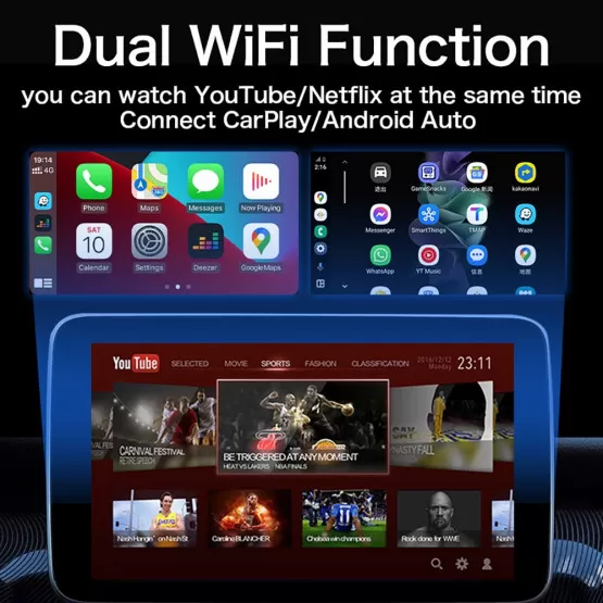 In Car Android Box INF Car Android Box - 2+16G: Bedrade CarPlay naar Draadloze CarPlay